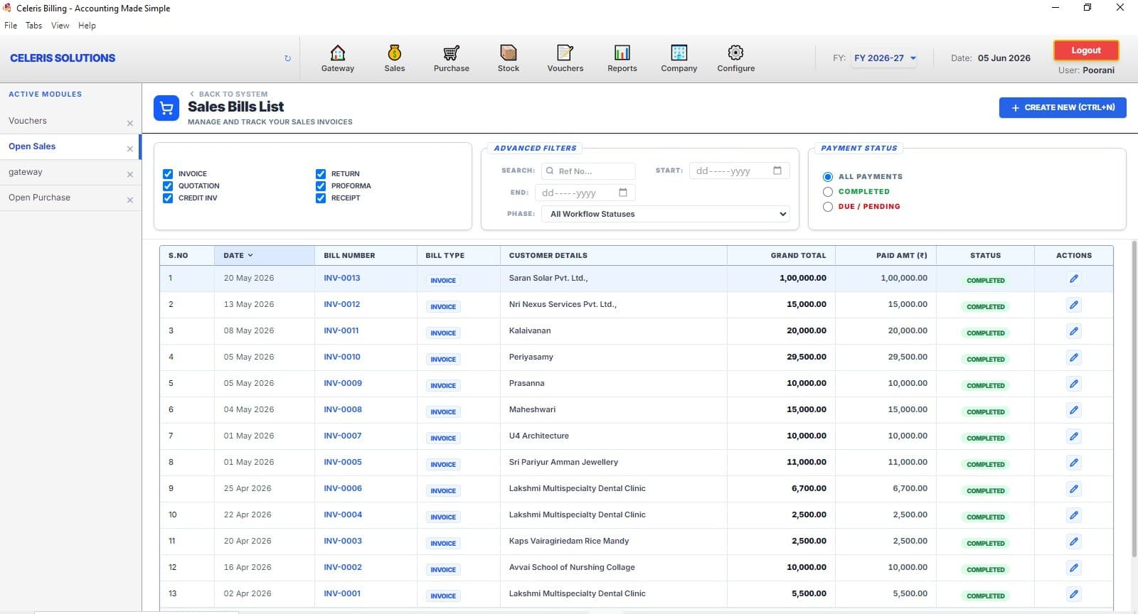 Sales & Purchase Management
